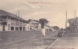 AFRIQUE,AFRICA,AFRIKA,guinée Française,CONAKRY,colonie,cédée Par Les Anglais Aux Français En1891,rue Commerciale,vendeur - Guinée Française