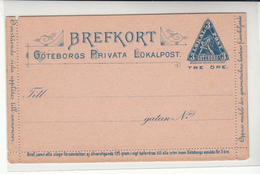 Sweden / Gothenburg Local Post Stationery / Triangle Stamps - Non Classés
