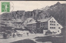 SUISSE--RARE---GUTTANNEN---hotel CRIMSEL-HOSPIZ --voir 2 Scans - Guttannen