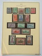 INDIA 1949. Set Of 16 Stamps On Ajanta Panel And Other Subjects. SG 309-324. Scott: 207-222. USED - Nuevos