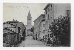 69 Dép.- Vaux (Rhône). - Rue Principale. Collection Lamarsalle, Villefranche. Carte Postale Ayant Voyagée, Timbre Décoll - Vaux-en-Velin