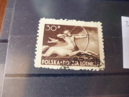 POLOGNE TIMBRE POSTE AERIENNE     YVERT N°20 - Usados