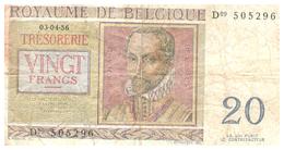 Billets > Belgique > 20 Francs 1956 - Sonstige & Ohne Zuordnung