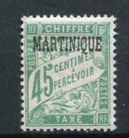 7339   MARTINIQUE  Taxe N° 6*   45 C Vert  De  1893-26  Surchargé    1927   TB - Strafport