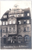 NETZSCHKAU Vogtland 11.3.1913  Conditorei Cafe CENTRAL R. Bahner Original Private Fotokarte Nahe Greiz Thüringen - Reichenbach I. Vogtl.