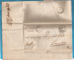 1856  AUSTRIA  JUGOSLAVIJA VOJVODINA BACSKA  EX OFFO LETTER  KULA  PER  ZOMBOR  INTERESSANT - Préphilatélie