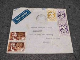 FRANCE A.F.E. AFRICA EQUATORIALE FRANCAISE CIRCULATED COVER BRAZZAVILLE TO FRANCE UNKNOWN DATE - Lettres & Documents