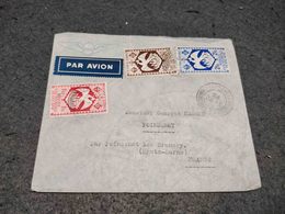 FRANCE A.F.E. AFRICA EQUATORIALE FRANCAISE CIRCULATED COVER BRAZZAVILLE TO FRANCE 1945 - Briefe U. Dokumente