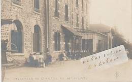 LE MONT PILAT  - Terrasse De L'Hôtel   ( Carte-photo ) - Mont Pilat