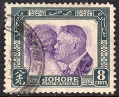 Johore 1935 8 C SG129 - Fine Used - Johore