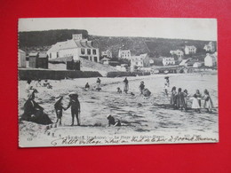 CPA 29 TREBOUL LA PLAGE DES SABLES BLANCS ANIMEE ENFANTS - Tréboul