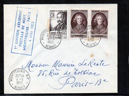 1ere Liaison De Nuit Montpellier-Paris04/05/1953 - 1960-.... Covers & Documents