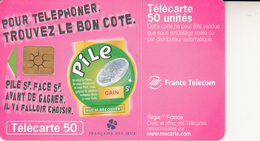 Télécarte 50 PILE FACE - 1999
