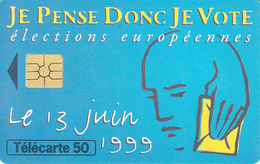 Télécarte 50 élections Européennes Le 13 Juin 1999 - 1999