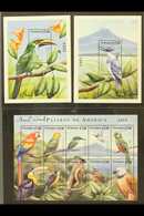 BIRDS Nicaragua 2000 Birds Sheetlet & Pair Of Miniature Sheets, SIGNED BY ARTIST, Thom. C. Wood, SG MS3954/55, Each Neve - Non Classés