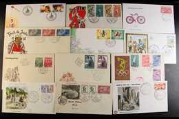 TRANSPORT - BICYCLES 1947-96 ALL WORLD Accumulation Of All Different, Illustrated & Unaddressed First Day Covers, Each F - Non Classés