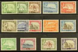 1939-48 Pictorial Definitive Set Plus ½a Listed Shade, SG 16/27, Very Fine Lightly Hinged Or Nhm (14 Stamps) For More Im - Aden (1854-1963)