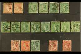 1863-84 Queen Victoria First Types Used Range Of Various 1d And 6d Values, Identified By SG Numbers, Mixed Condition, Ca - Autres & Non Classés