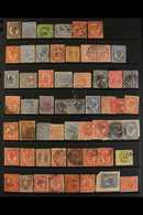 QUEENSLAND 1879-1911 NUMERAL POSTMARK COLLECTION. A Delightful Assembly Of Ray & Barred Numeral Cancellations, Neatly Pr - Other & Unclassified