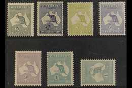 1915-27 Kangaroo Issue, Fine Mint Group With 2d, 2½d, 3d, 6d, 9d And 1s (2, One Sideways Watermark), Between SG 35/40. ( - Andere & Zonder Classificatie