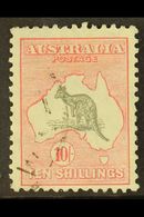 1931-36 10s Grey And Pink Kangaroo, SG 1436, Good Used, Light Cancel And Fresh Colour. For More Images, Please Visit Htt - Andere & Zonder Classificatie