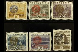 1931 Rotarian Congress "Rotary International" Overprints Complete Set (Michel 518/23, SG 666/71), Very Fine Mint, Very F - Other & Unclassified