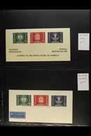 1949-1950 ADDRESSZETTELS Never Hinged Mint Group Of All Different Gummed Address Labels (Adresszettels) With Printed Com - Autres & Non Classés