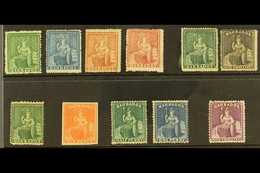 1861-1878 MINT "BRITANNIAS" Attractive Selection Comprising 1861-70 (no Wmk) ½d, 1d And 4d (2 Different Shades); 1870 (L - Barbados (...-1966)