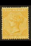 1875 3d Yellow-buff, SG 5a, Fresh Mint With Large Part Original Gum. For More Images, Please Visit Http://www.sandafayre - Bermudes