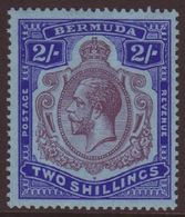 1924-32 2s Purple And Bright Blue With Variety BROKEN CROWN AND SCROLL, SG 88b, Very Fine Mint. For More Images, Please  - Bermudes