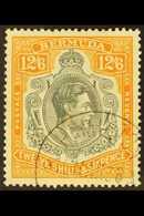 1938-53 12s6d Deep Grey And Brownish Orange, SG 120, Very Fine Used. For More Images, Please Visit Http://www.sandafayre - Bermuda