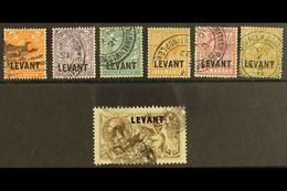 1921 Geo V British Currency Set To 2s 6d,  SG L18/24, Good To Fine Used. (7 Stamps) For More Images, Please Visit Http:/ - Levant Britannique