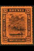 1908 $25 Black / Red Top Value, SG 48, Very Fine Mint. For More Images, Please Visit Http://www.sandafayre.com/itemdetai - Brunei (...-1984)