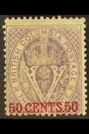 1868-71 50c Mauve, SG 32, Mint With Good Colour, Sweated Gum. For More Images, Please Visit Http://www.sandafayre.com/it - Other & Unclassified