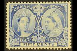 1897 50c Bright Ultramarine "Jubilee", SG 135, Fine Mint For More Images, Please Visit Http://www.sandafayre.com/itemdet - Autres & Non Classés