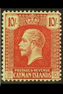 1921-26 10s Carmine/green, SG 67, Fine Mint For More Images, Please Visit Http://www.sandafayre.com/itemdetails.aspx?s=6 - Iles Caïmans