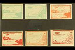 PRIVATE AIR COMPANY 1920 Complete Set With Listed Shades, SG 11/14a, Unused & Without Gum As Issued (6 Stamps) For More  - Colombia