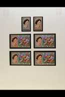 1974-1980 COMPLETE SUPERB NEVER HINGED MINT COLLECTION In Hingeless Mounts On Leaves, All Different, Se-tenant Where App - Cook