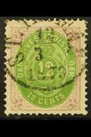 1873-1902 12c Yellow-green & Reddish Purple Perf 14x13½ (SG 27, Facit 11b), Used With Nice Fully Dated "St. Thomas" Cds  - Dänisch-Westindien