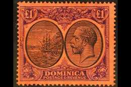 1923-33 £1 Black And Purple / Red, SG 91, Very Fine Mint. For More Images, Please Visit Http://www.sandafayre.com/itemde - Dominique (...-1978)