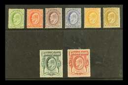 1904-12 KEVII Complete Set, SG 43/50, Very Fine Mint, Very Fresh & Attractive. (8 Stamps) For More Images, Please Visit  - Falkland Islands