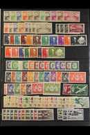1941-1949 NEVER HINGED MINT Complete Sets On Stock Pages, Includes General Issues Postage Dues 1945-46 Set, From Chad To - Altri & Non Classificati