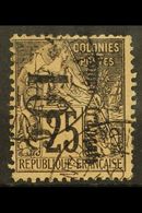CONGO 1891 10c On 25c, Small "o", Reading Downwards, Yv 5b, Very Fine Used. For More Images, Please Visit Http://www.san - Altri & Non Classificati