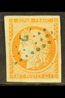 GUADELOUPE 1871 40c Orange, Ceres, Yv 13, Superb Used With Blue Dotted Lozenge "GPE" Cancel. For More Images, Please Vis - Altri & Non Classificati