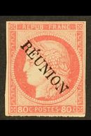 REUNION 1891 80c Rose, Ceres, Yv 12, Very Fine Mint, Clear Margins All Round. For More Images, Please Visit Http://www.s - Sonstige & Ohne Zuordnung