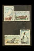 TAAF 1960 Wildlife Set, Maury 16/19, Very Lightly Hinged Mint (4 Stamps) For More Images, Please Visit Http://www.sandaf - Other & Unclassified