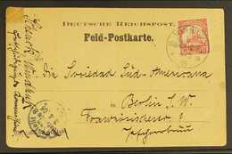 SOUTH WEST AFRICA 1905 (6 Mar) Printed 'Feld-Postkarte' Postcard Addressed To Berlin, Bearing 10pf Yacht Stamp Tied By " - Sonstige & Ohne Zuordnung