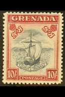 1938-50 10s Slate-blue And Bright Carmine (narrow Frame) Perf 12, SG 163c, Mint Lightly Hinged. Very Scarce, Cat £750. F - Grenada (...-1974)