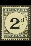 POSTAGE DUE 1892 2d Blue-black, Watermark Crown CA, SG D2, Fine Mint. For More Images, Please Visit Http://www.sandafayr - Grenade (...-1974)