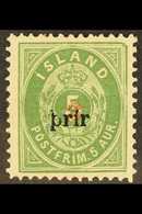 1897 3(a) On 5a Green, Perf.12¾, Type I Overprint With "prir" & "3" In Red, Mi 18BI, SG 39, Facit 35, Fine Mint. For Mor - Altri & Non Classificati